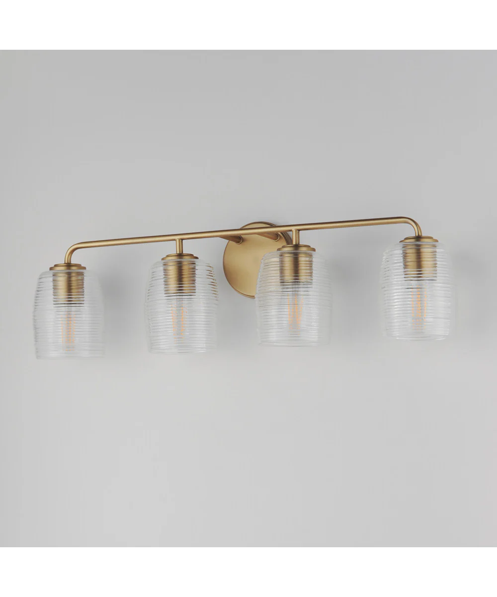 Honey 4-Light Bath Vanity Natural Aged Brass - Image 4