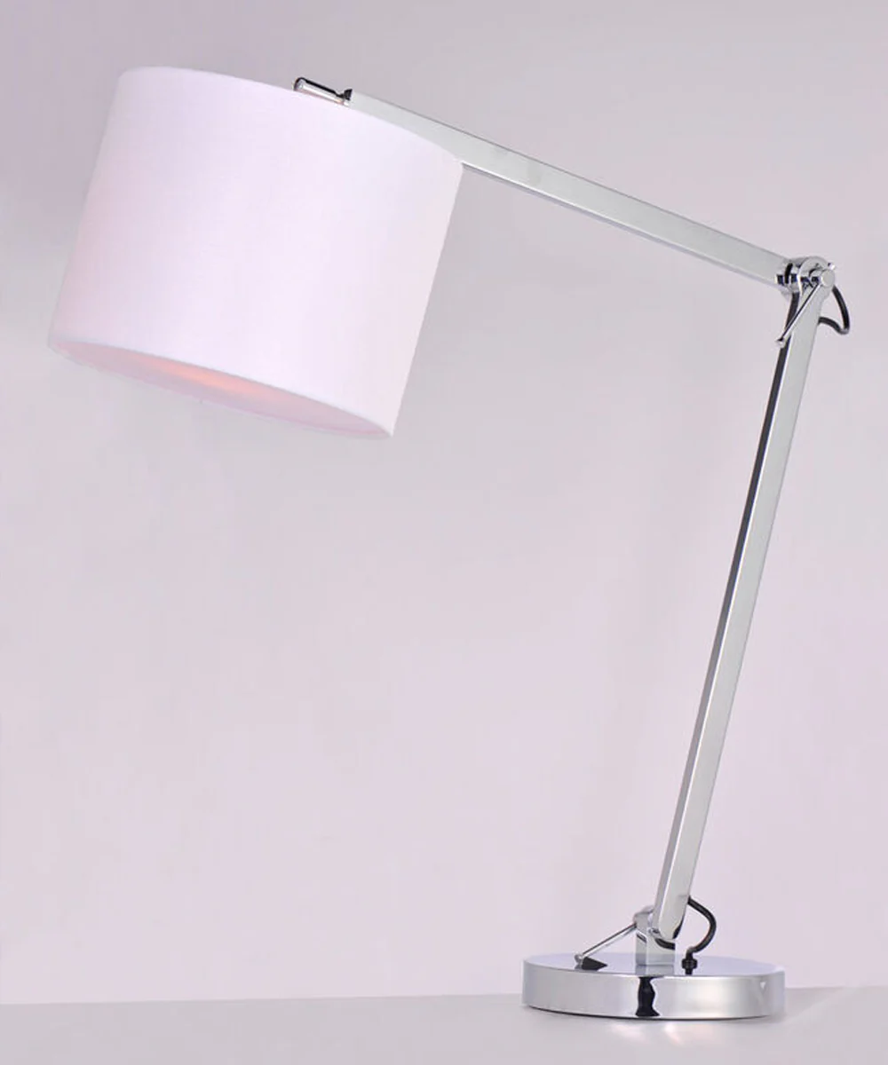 Hotel 19"H 1-Light LED Table Lamp Light Fixture Polished Chrome Finish by Maxim - Image 3