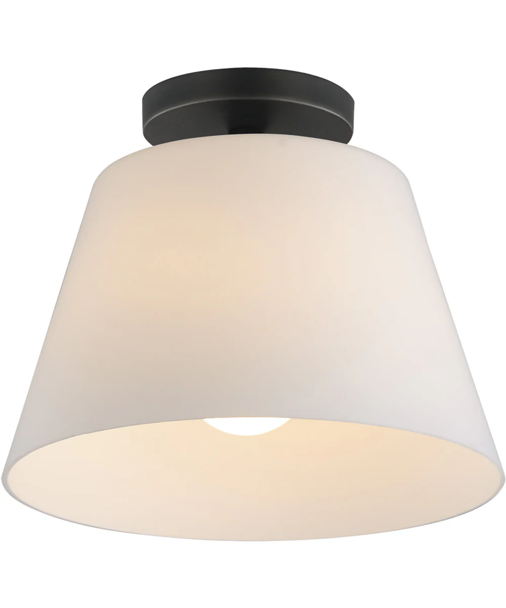 Hudson 1-Light Semi-Flush Mount/Pendant Black