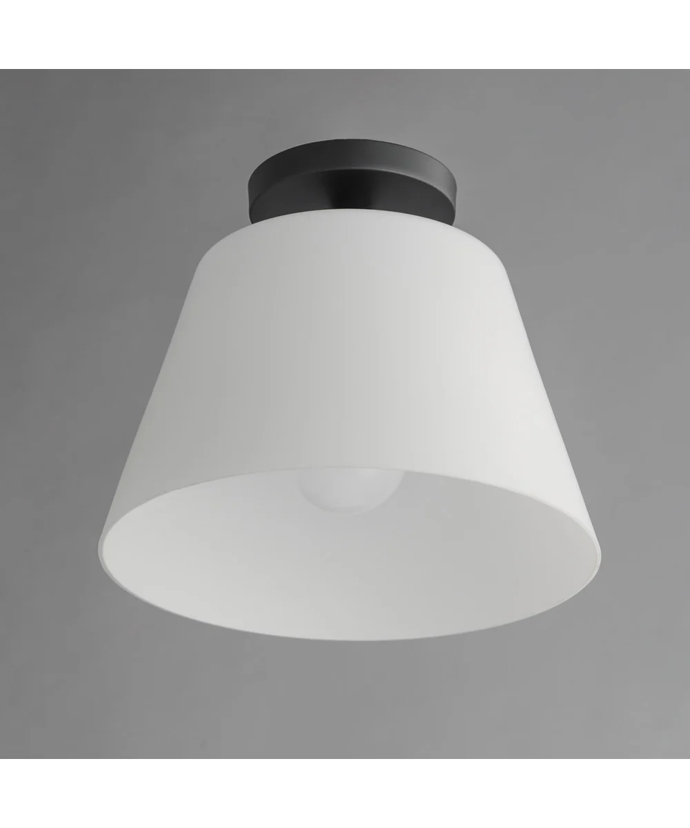 Hudson 1-Light Semi-Flush Mount/Pendant Black - Image 4