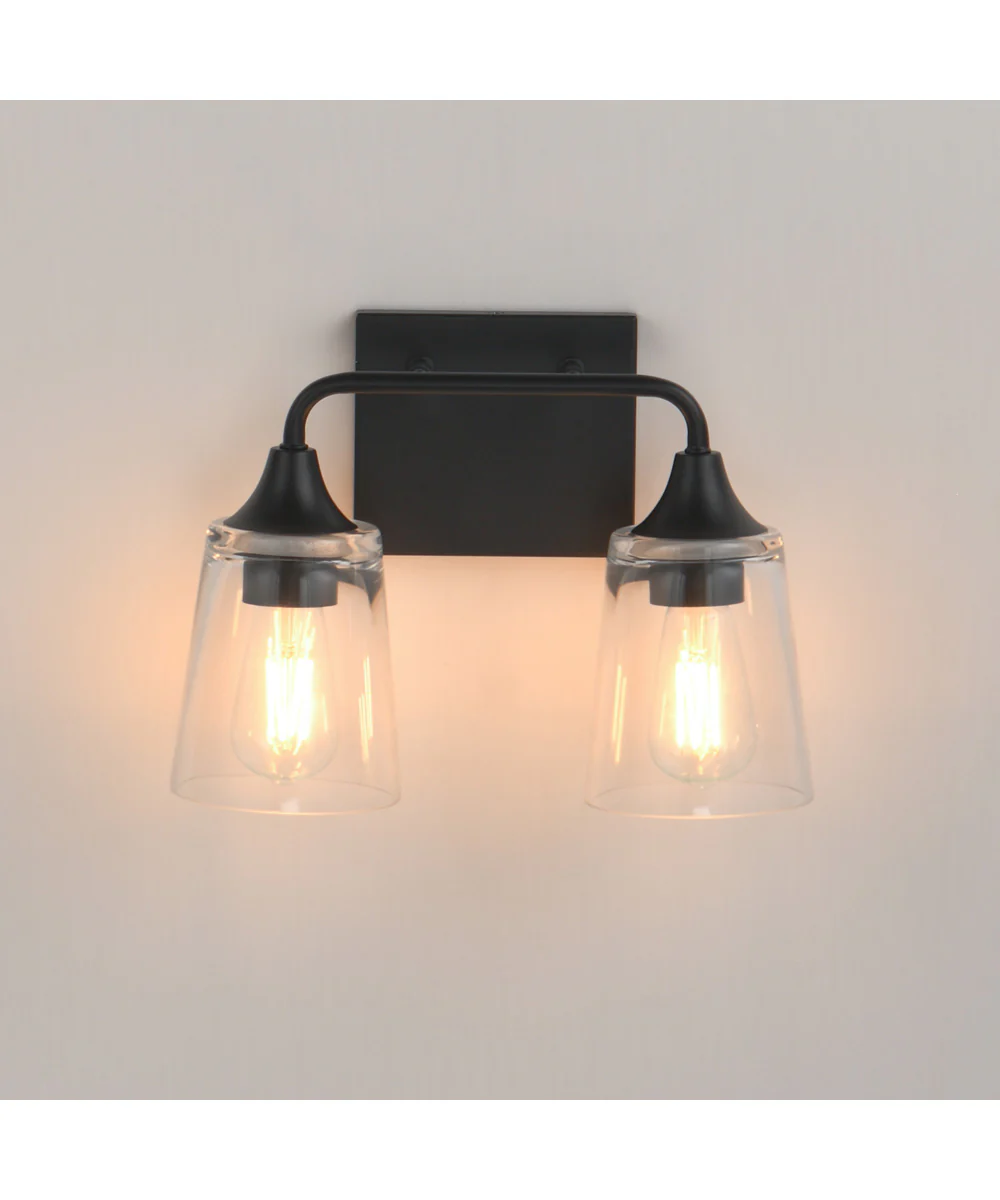 Hudson 2-Light Bath Vanity Black - Image 3