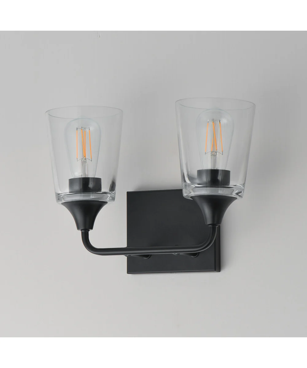 Hudson 2-Light Bath Vanity Black - Image 4