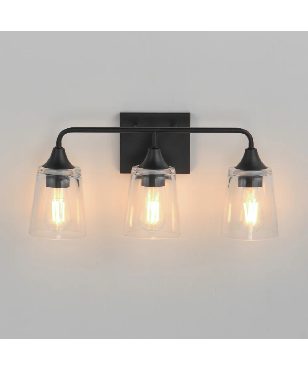 Hudson 3-Light Bath Vanity Black - Image 3