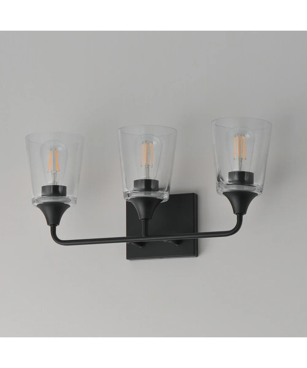 Hudson 3-Light Bath Vanity Black - Image 4