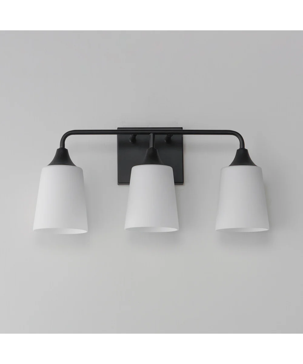 Hudson 3-Light Bath Vanity Black - Image 2