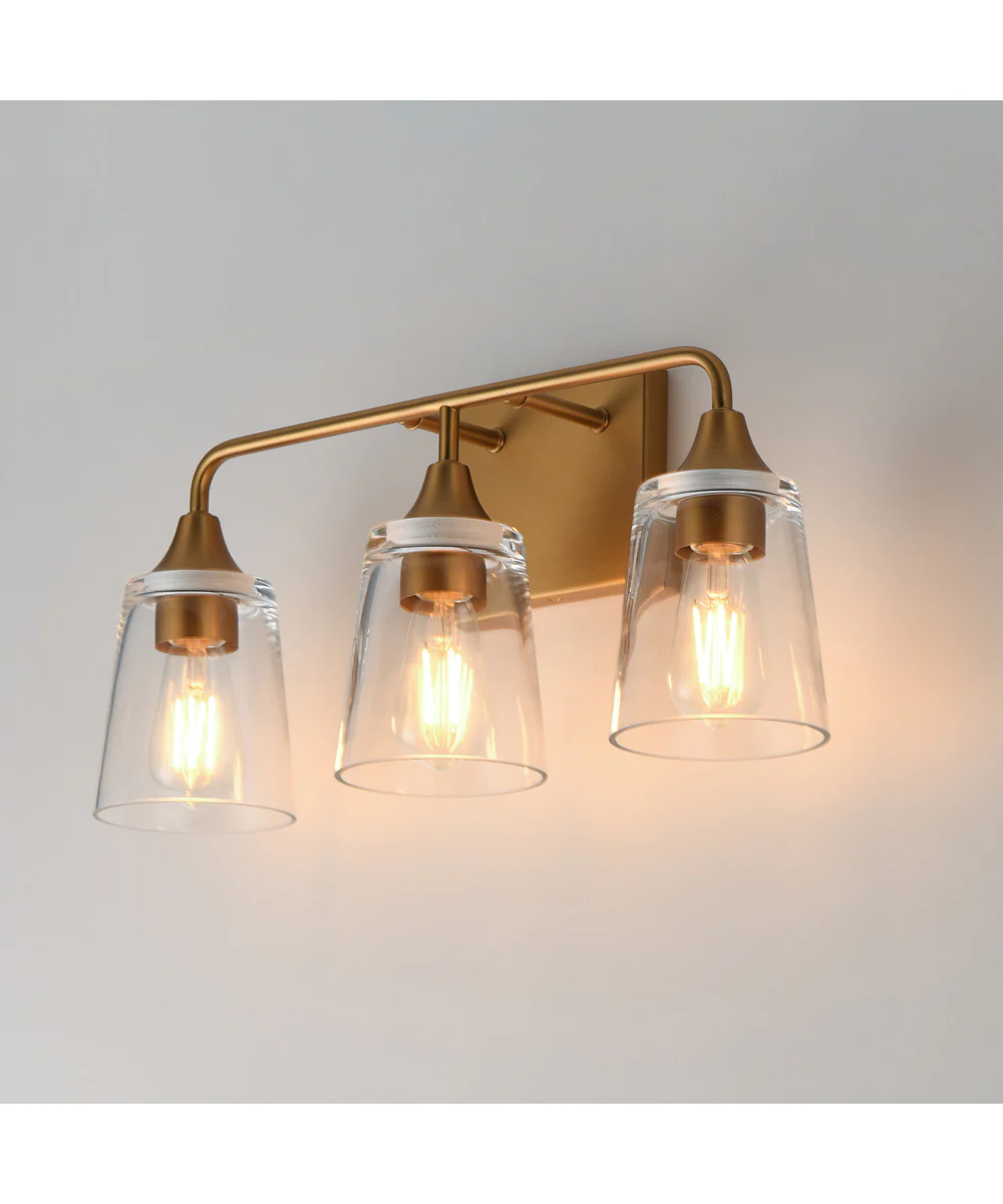 Hudson 3-Light Bath Vanity Natural Aged Brass - Image 4
