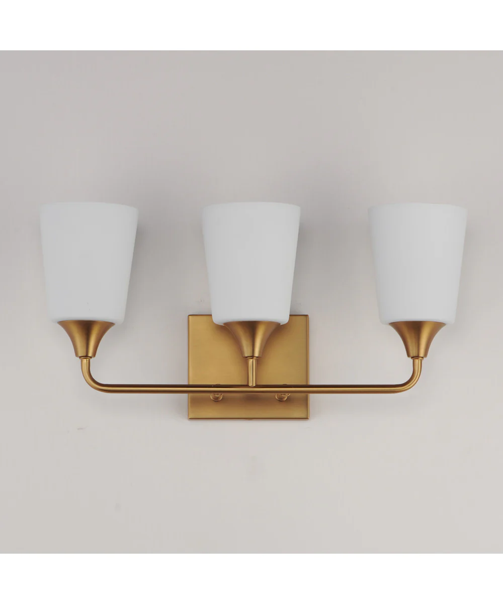 Hudson 3-Light Bath Vanity Natural Aged Brass - Image 2