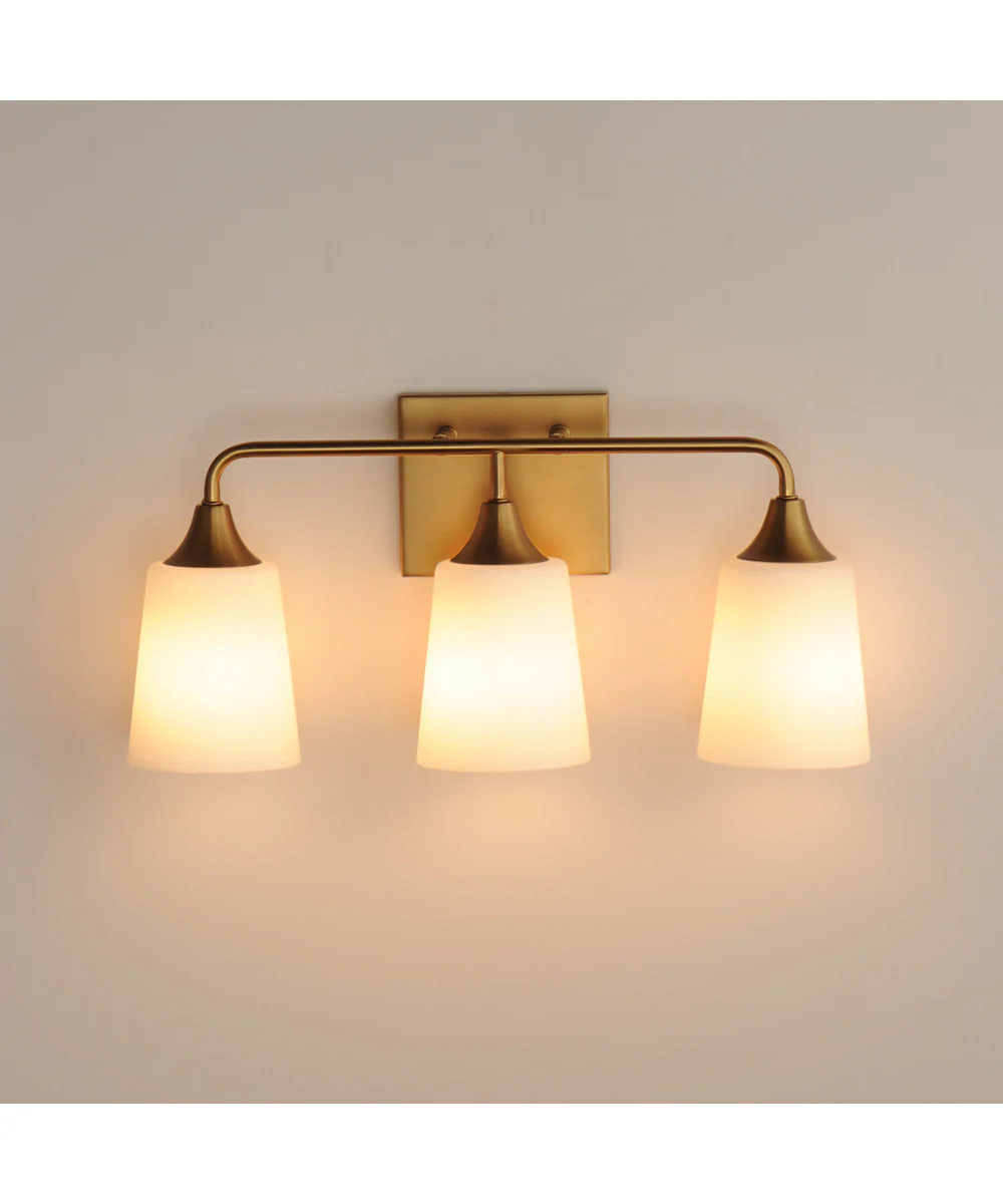 Hudson 3-Light Bath Vanity Natural Aged Brass - Image 3