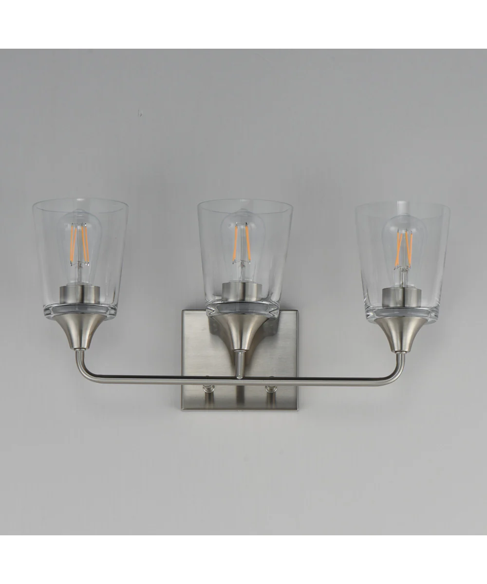 Hudson 3-Light Bath Vanity Satin Nickel - Image 2