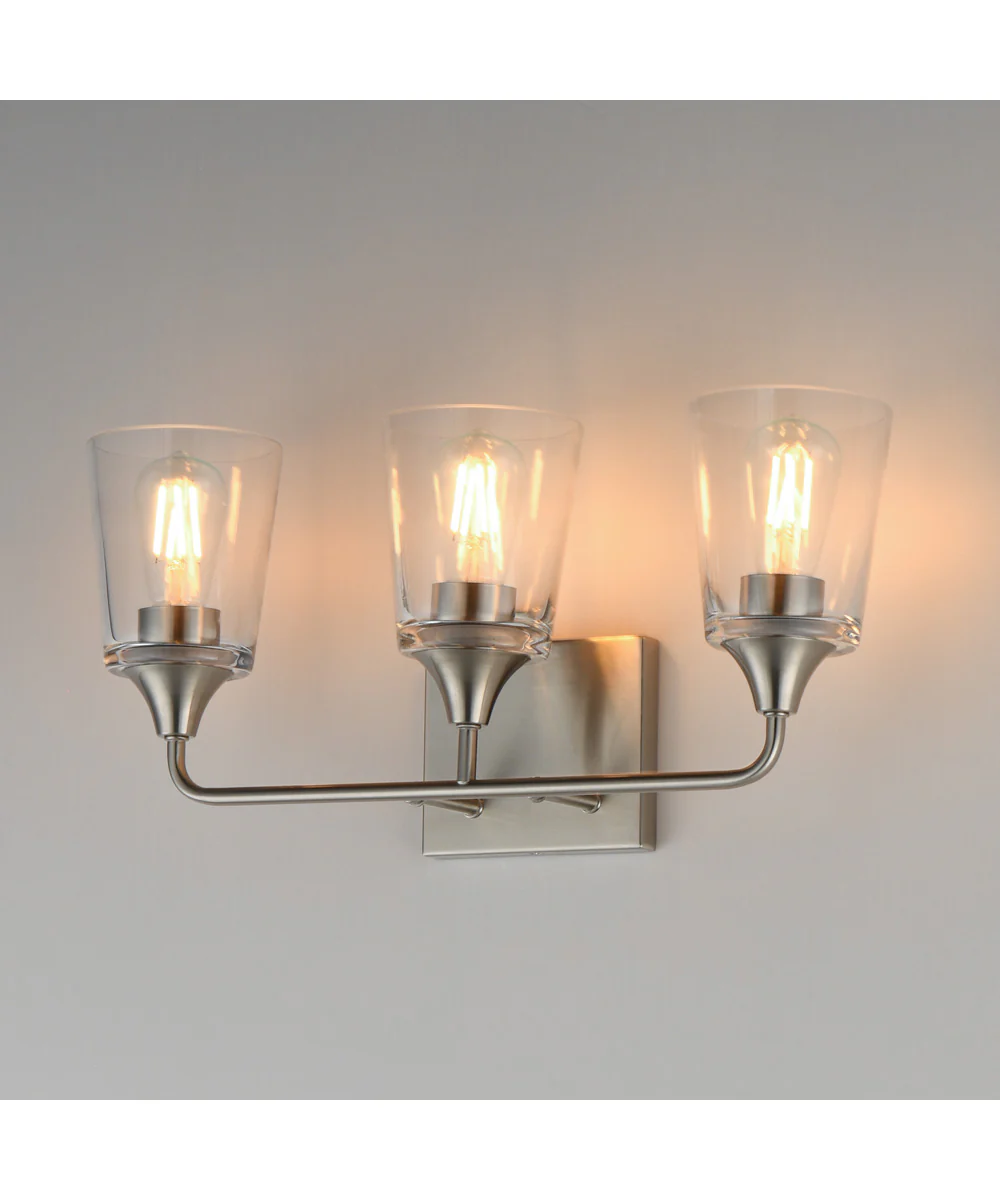 Hudson 3-Light Bath Vanity Satin Nickel - Image 4