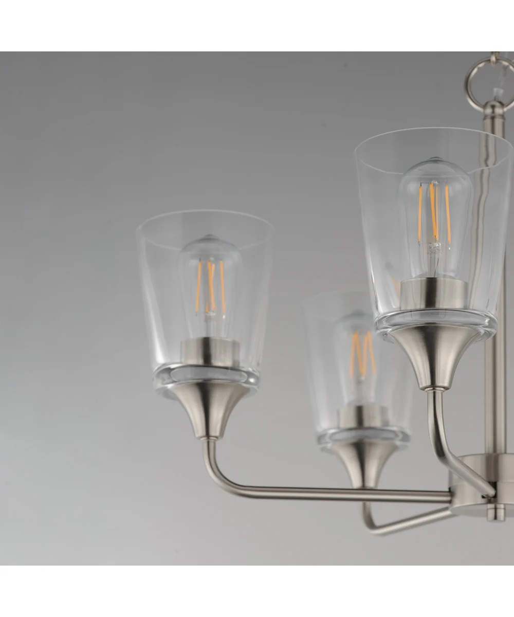 Hudson 5-Light Chandelier Satin Nickel - Image 4