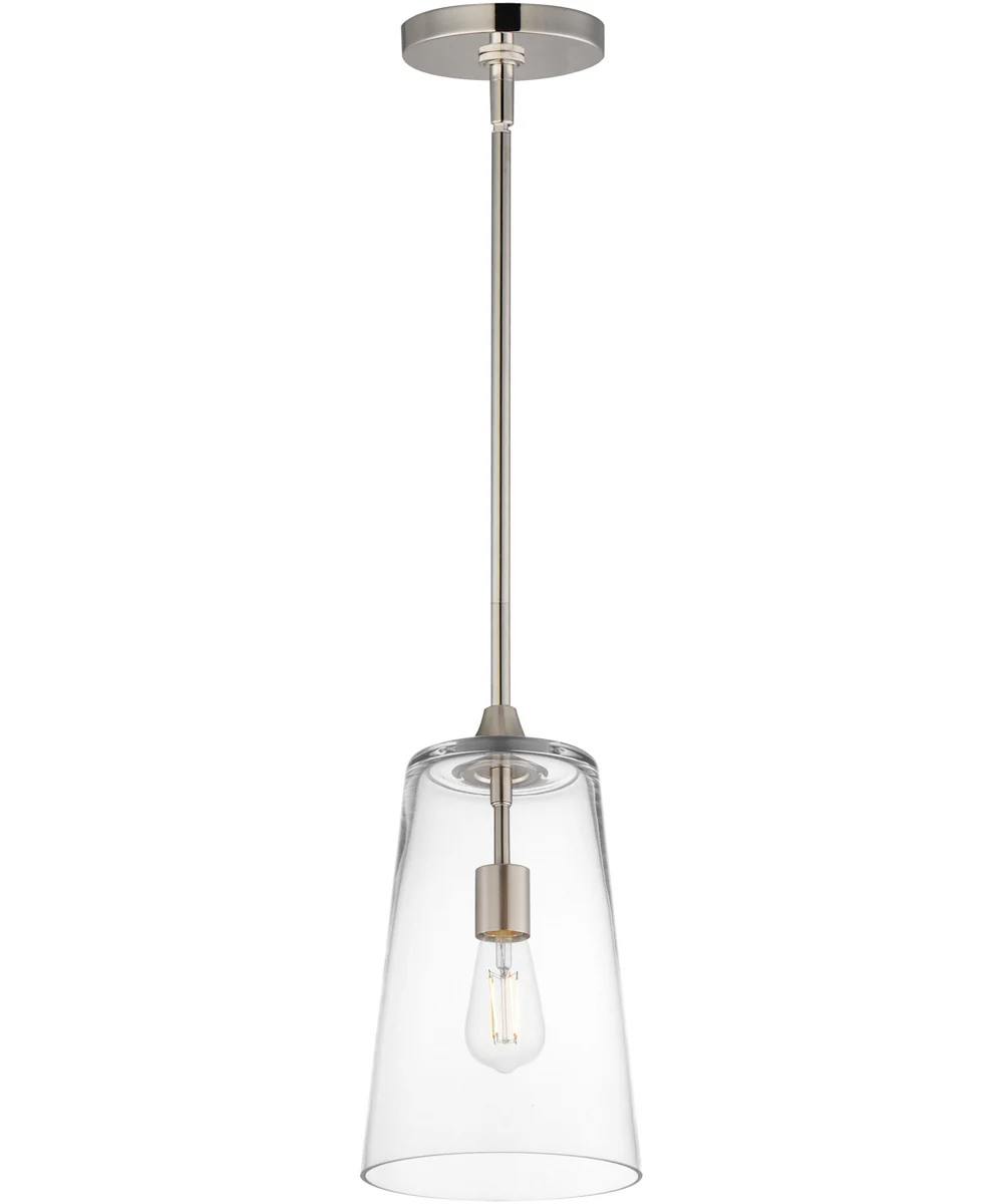 Hudson Single Pendant Satin Nickel