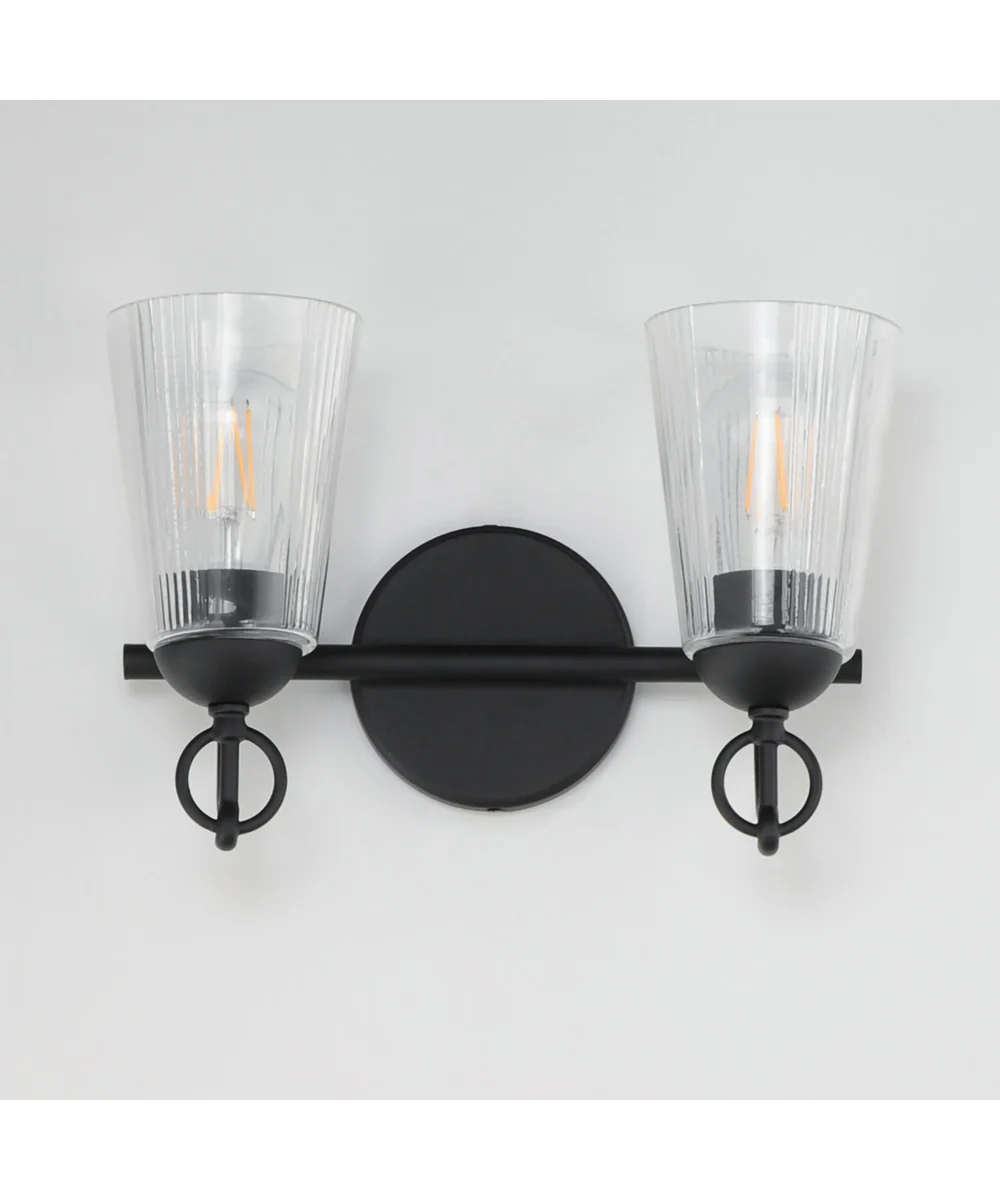 Jackson Hole 2-Light Wall Sconce Black - Image 2