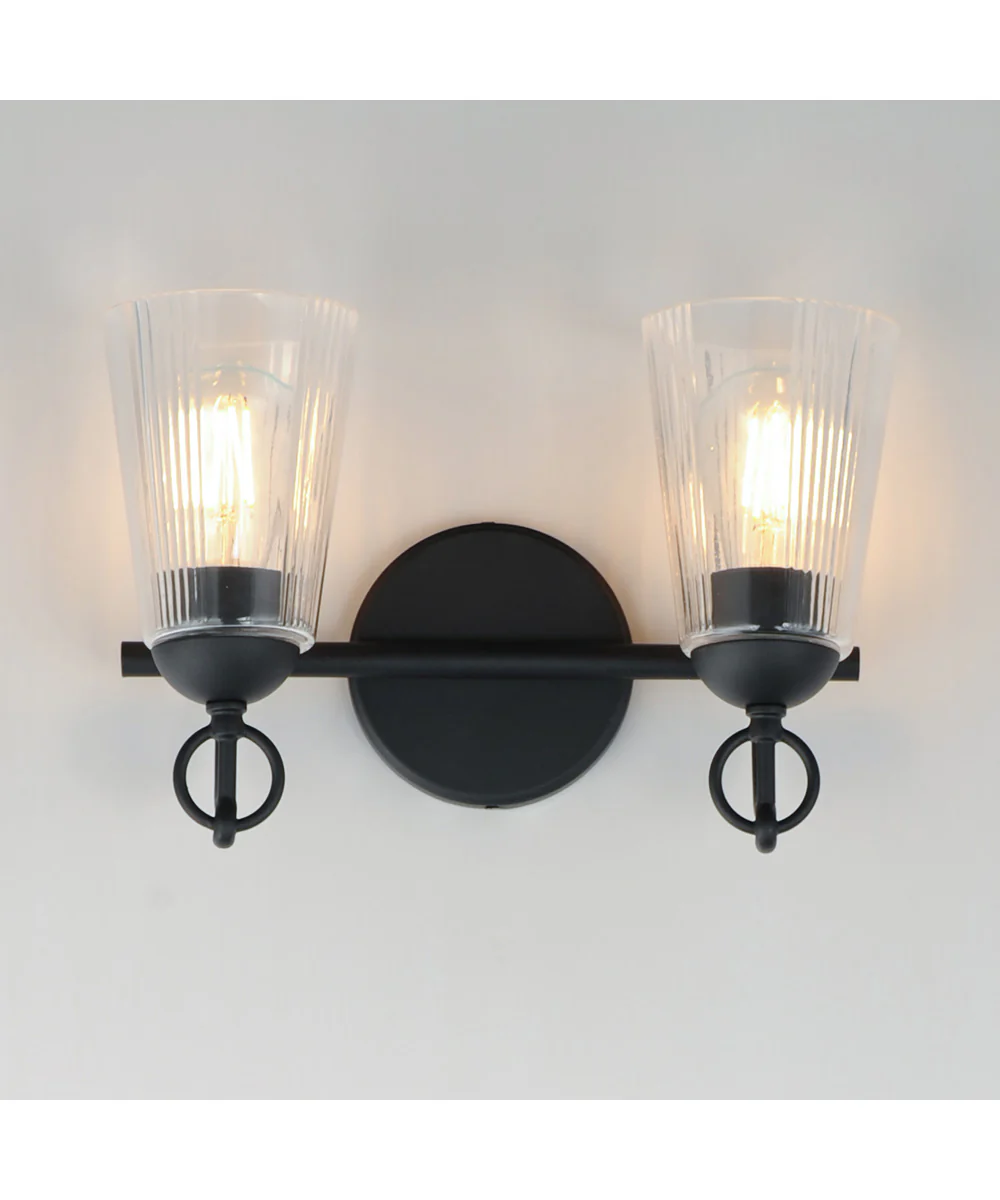 Jackson Hole 2-Light Wall Sconce Black - Image 3