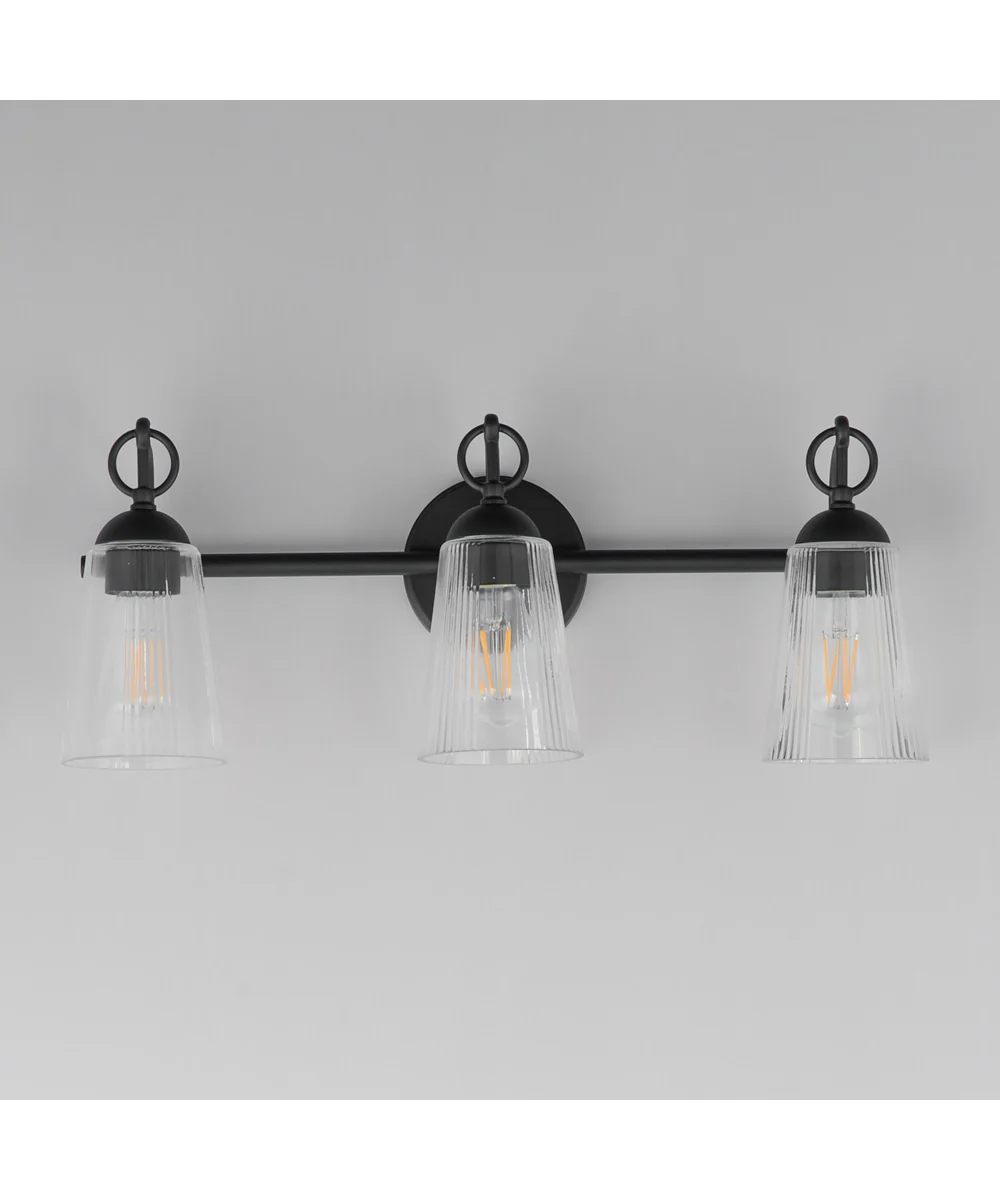 Jackson Hole 3-Light Bath Vanity Black - Image 3