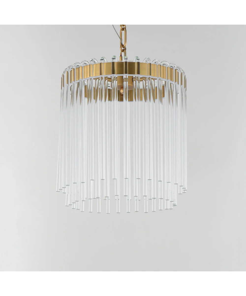 Jolie 11 inch LED Pendant Natural Aged Brass - Image 2