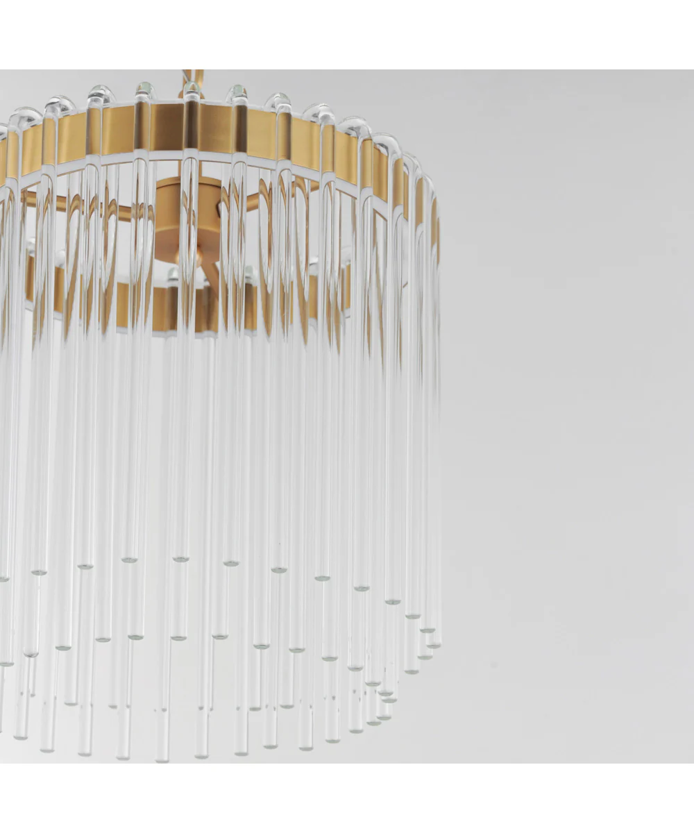 Jolie 11 inch LED Pendant Natural Aged Brass - Image 4