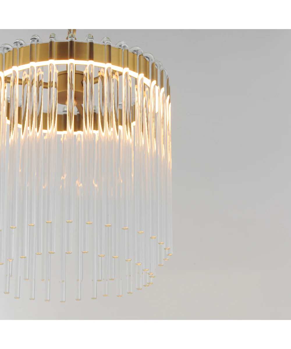 Jolie 11 inch LED Pendant Natural Aged Brass - Image 5