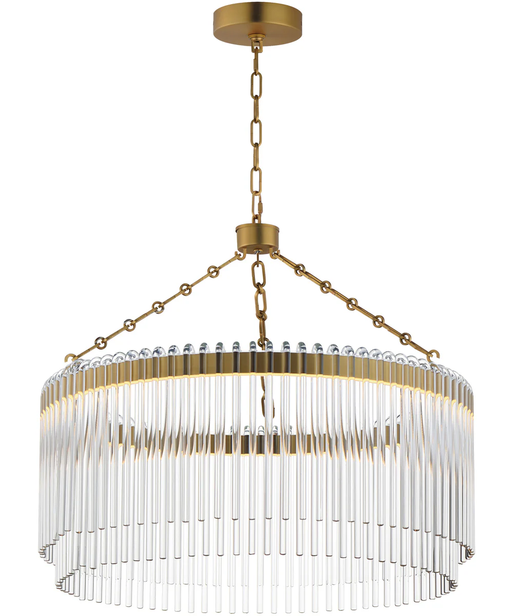 Jolie 24 inch LED Pendant Natural Aged Brass