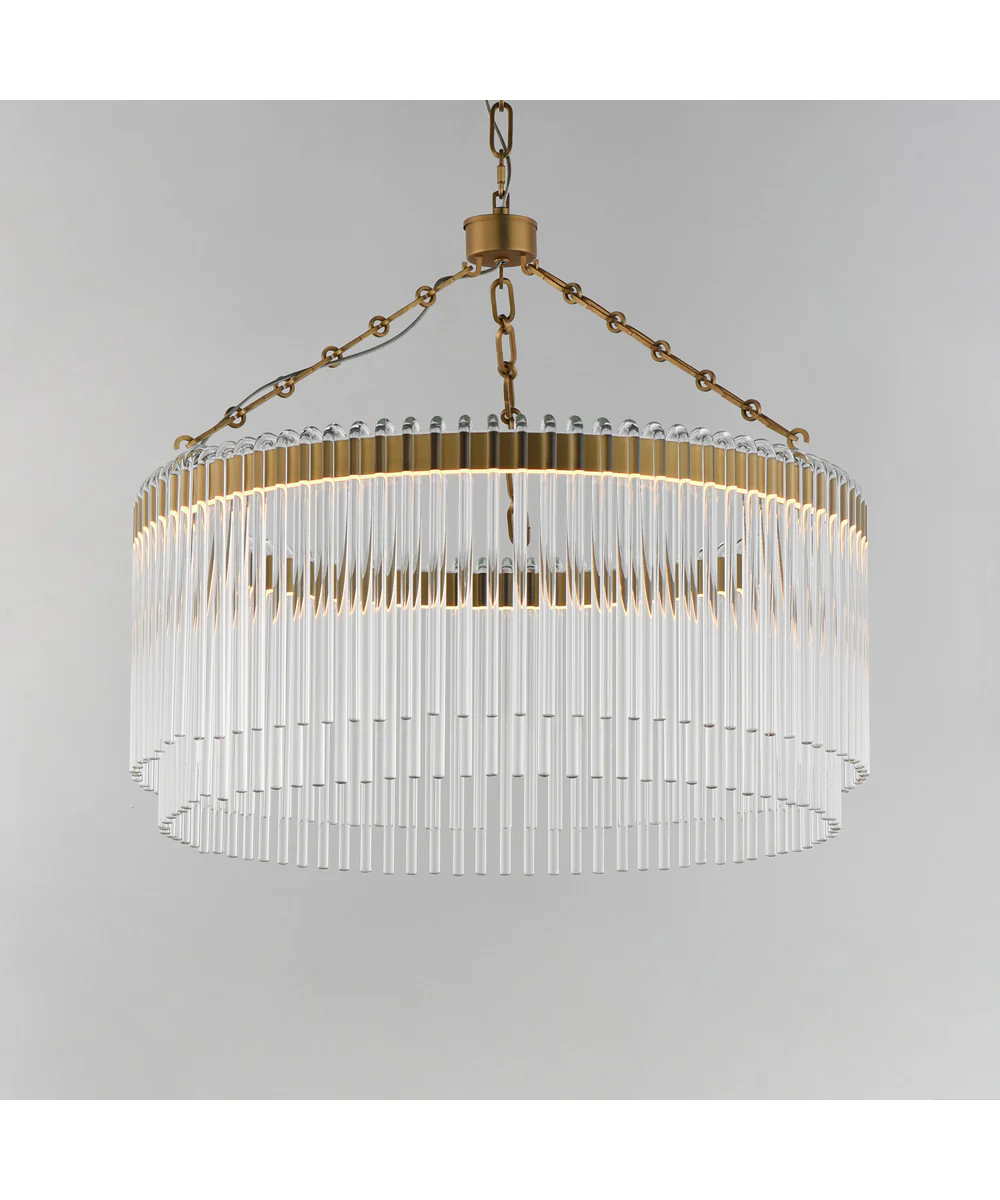 Jolie 24 inch LED Pendant Natural Aged Brass - Image 3