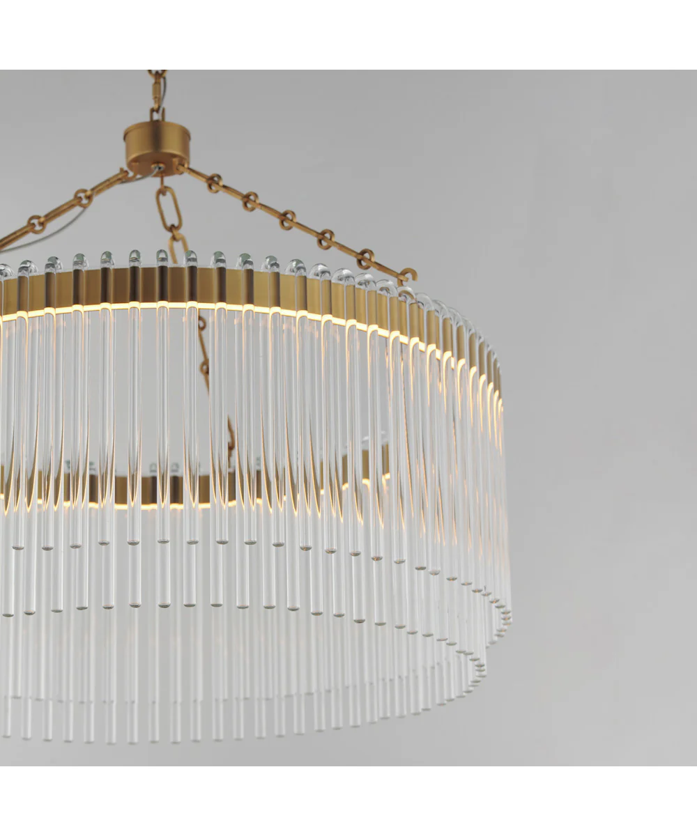 Jolie 24 inch LED Pendant Natural Aged Brass - Image 4