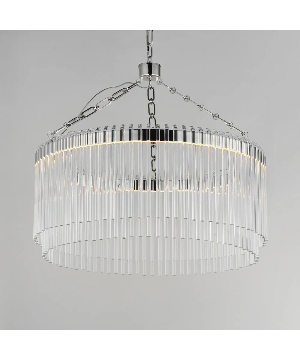 Jolie 24 inch LED Pendant Polished Nickel - Image 3