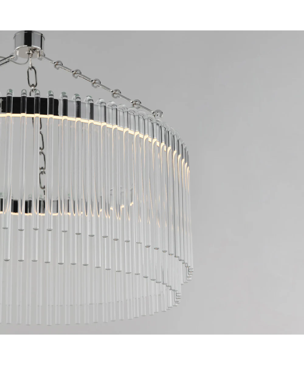 Jolie 24 inch LED Pendant Polished Nickel - Image 4