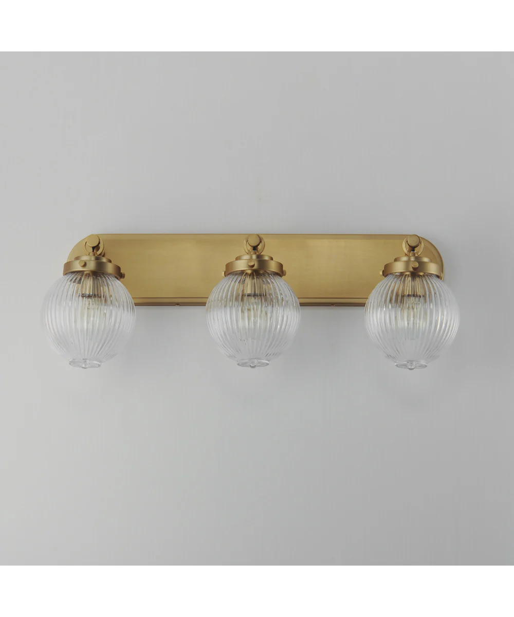 Kasbah 3-Light Bath Vanity Satin Brass - Image 2