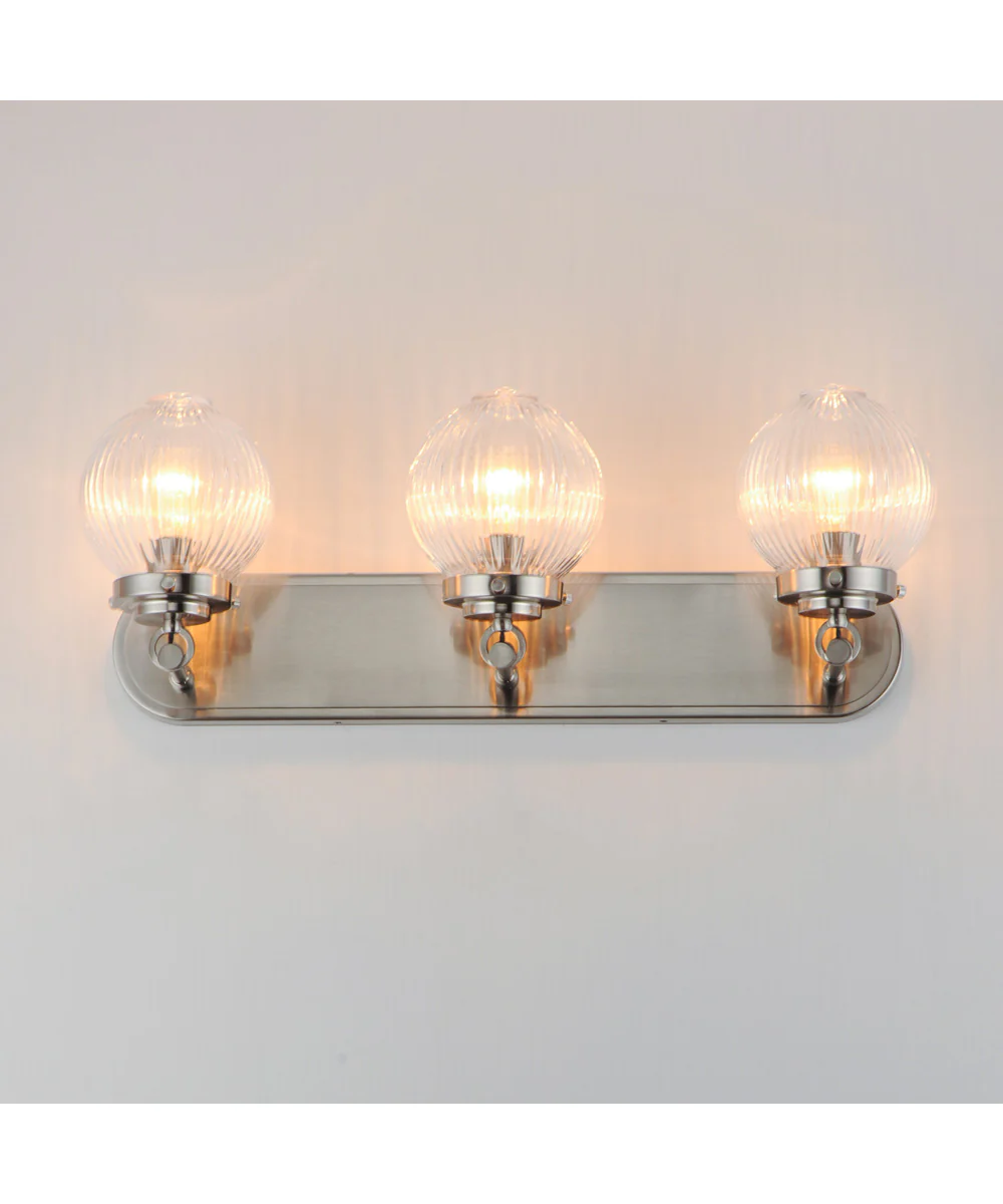 Kasbah 3-Light Bath Vanity Satin Nickel - Image 3