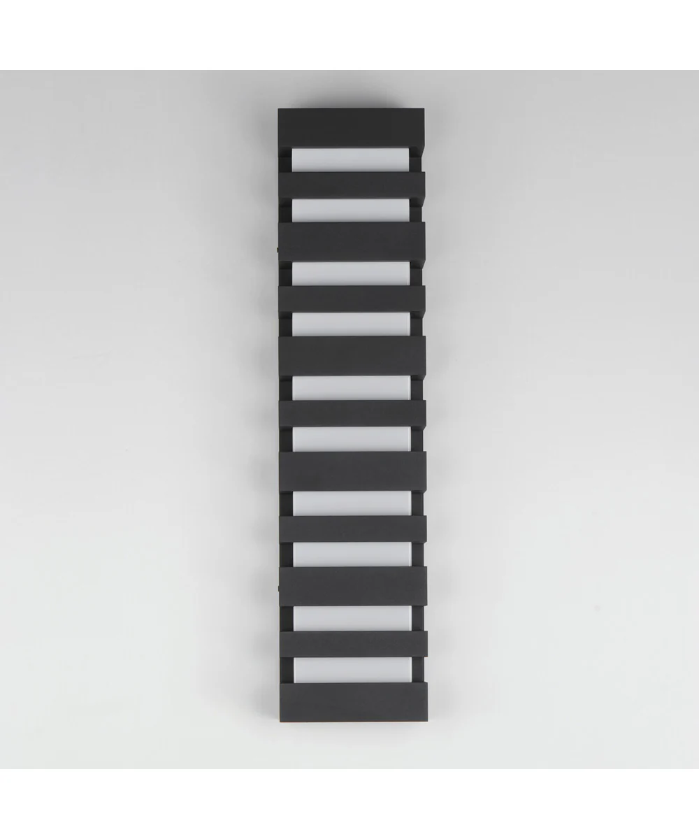 Keyes 28 inch LED Outdoor Wall Sconce Black - Image 2
