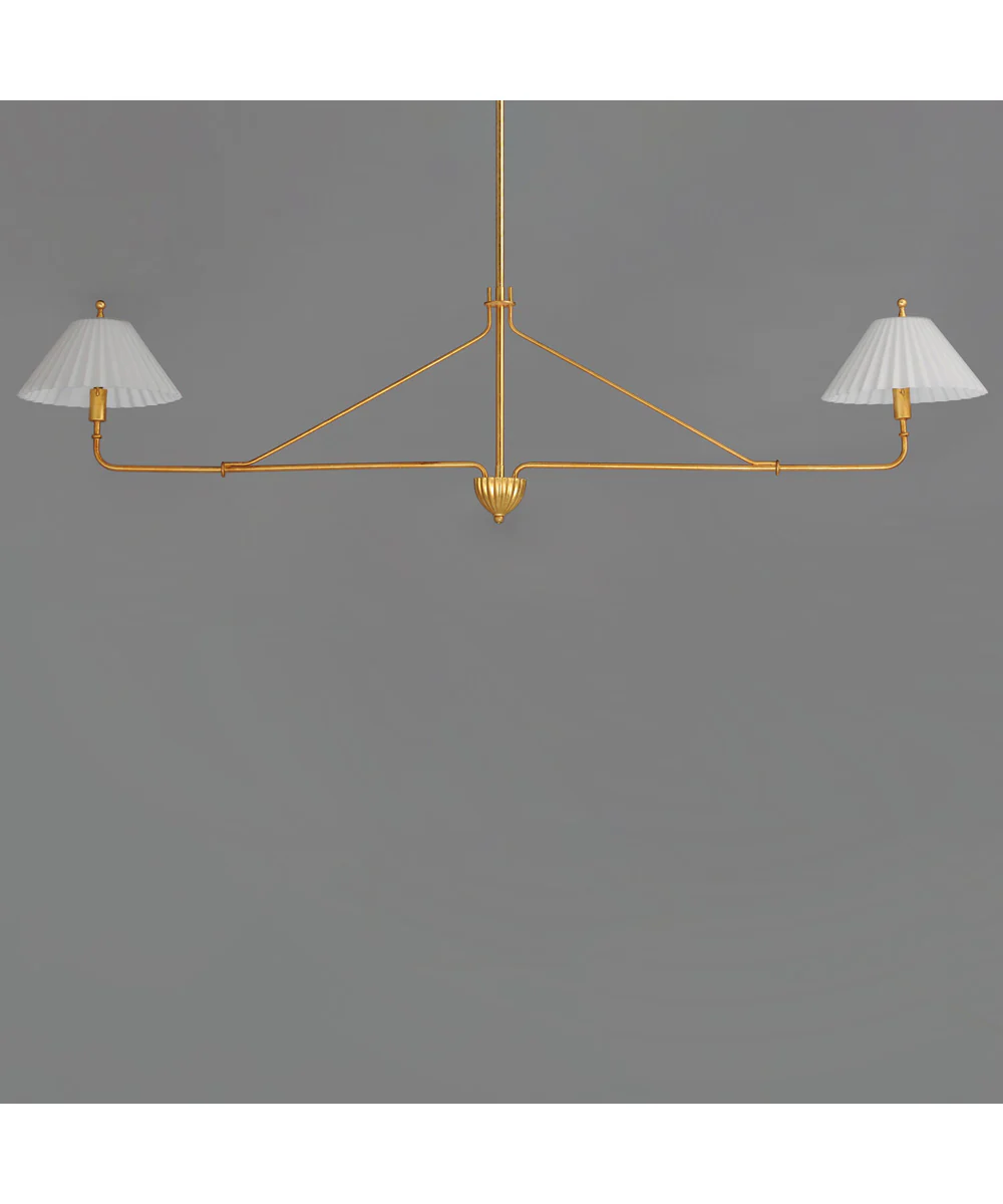 Kismet 2-Light Pendant Gold Leaf - Image 2