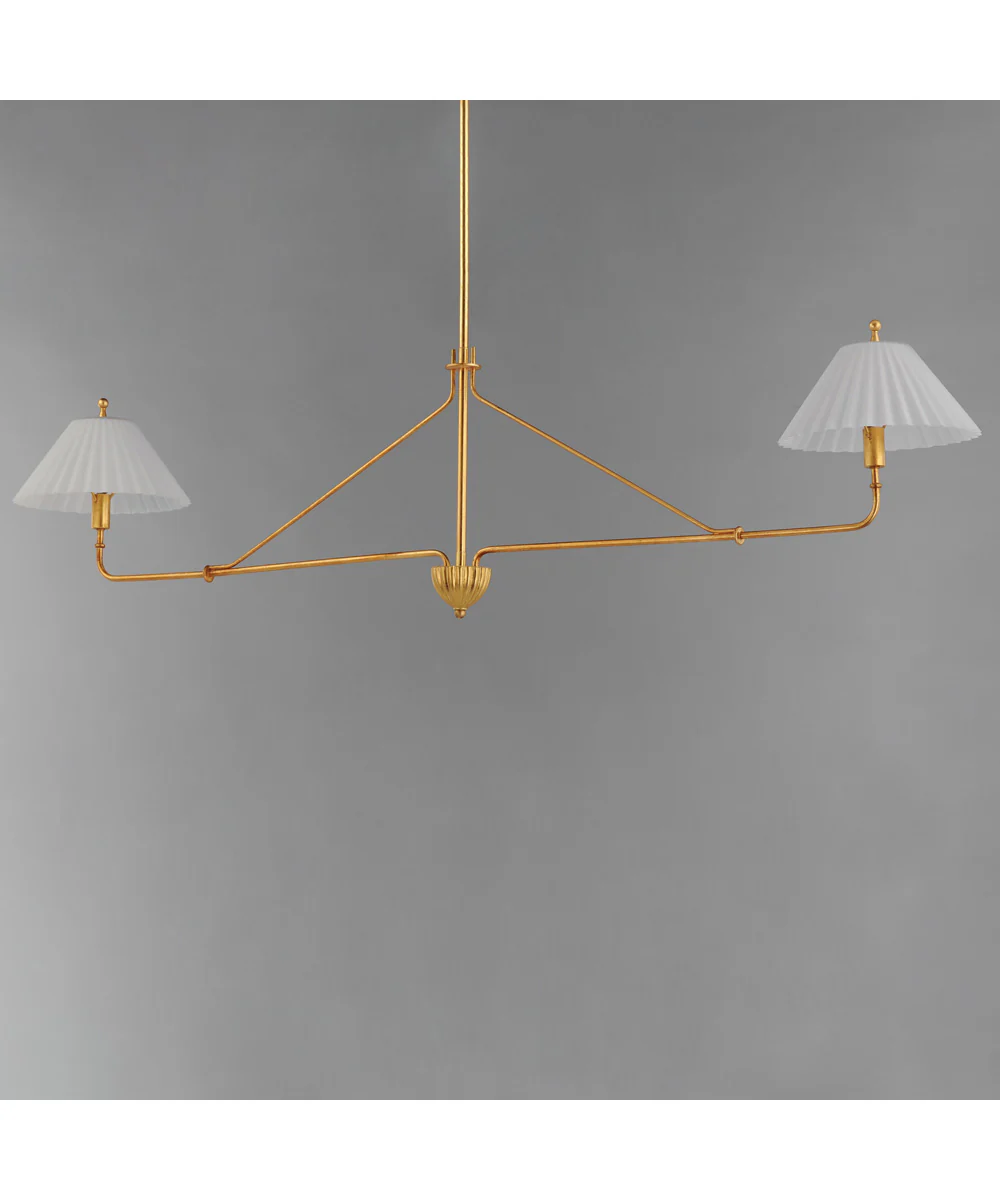 Kismet 2-Light Pendant Gold Leaf - Image 3