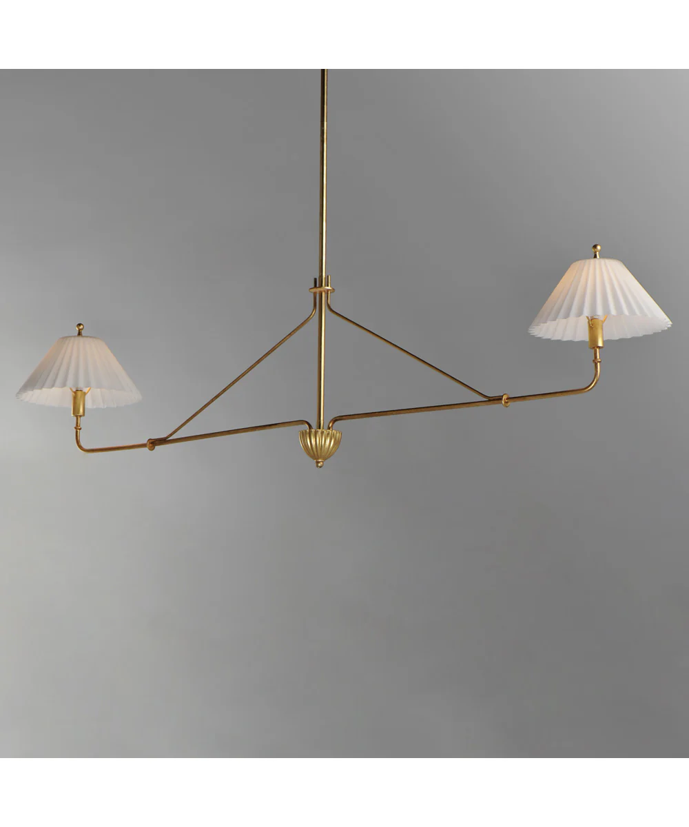 Kismet 2-Light Pendant Gold Leaf - Image 4