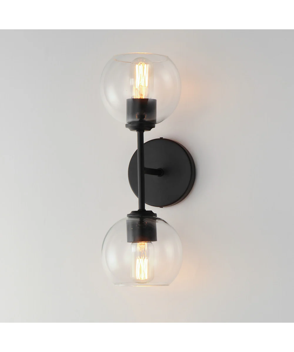 Knox 2-Light Wall Sconce Black - Image 5