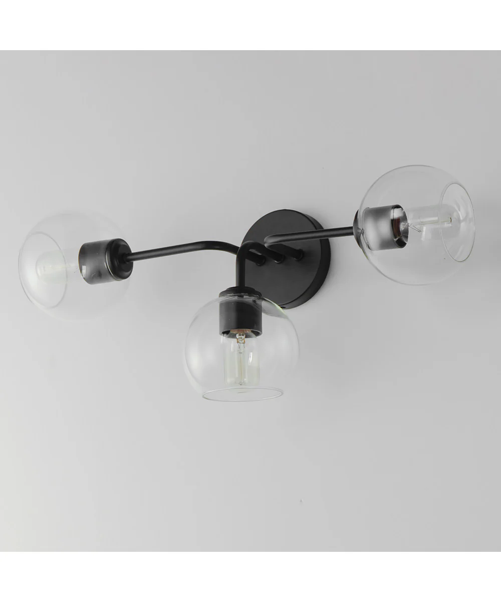Knox 3-Light Bath Vanity Light Black - Image 4