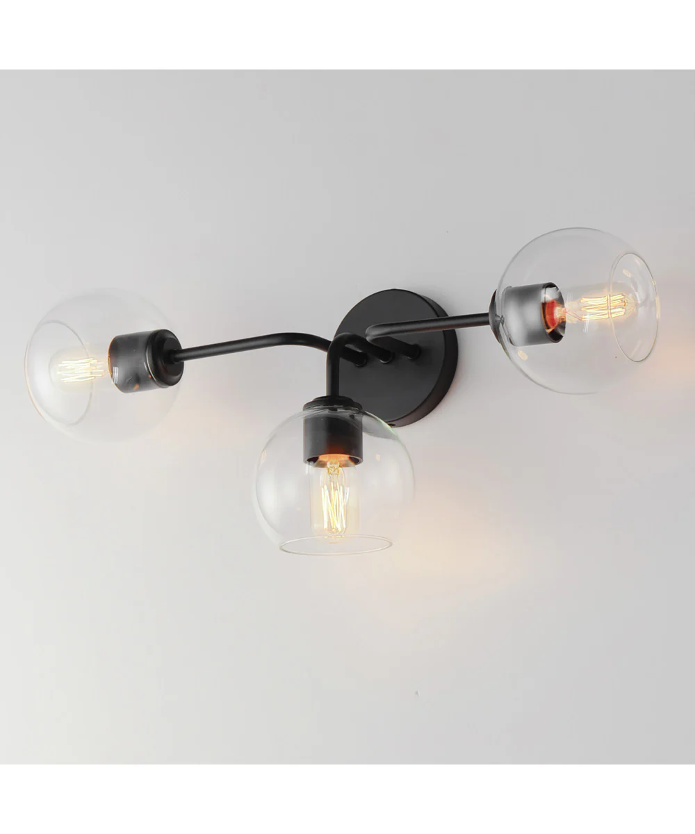 Knox 3-Light Bath Vanity Light Black - Image 5