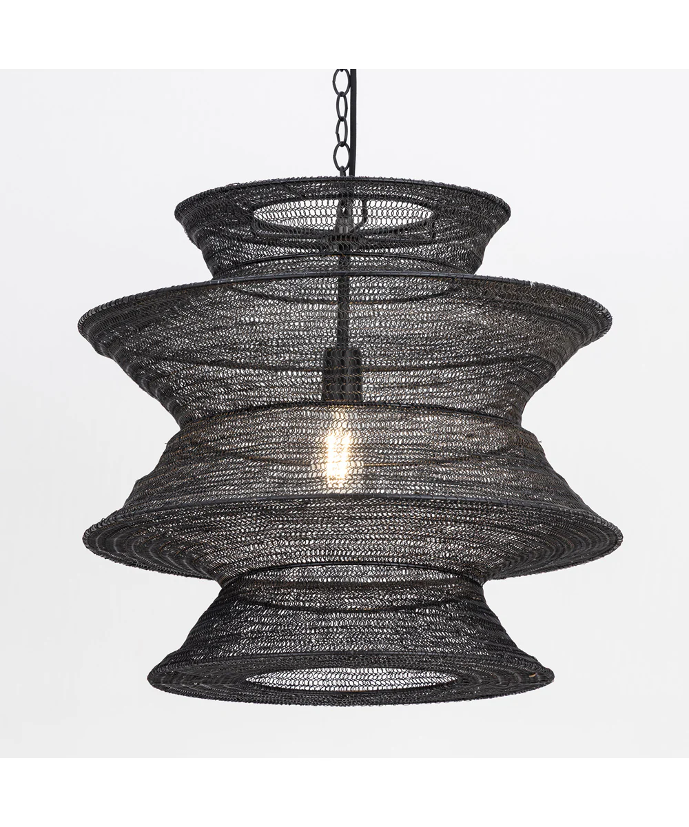 Krabi Large 1-Light Pendant Black - Image 2