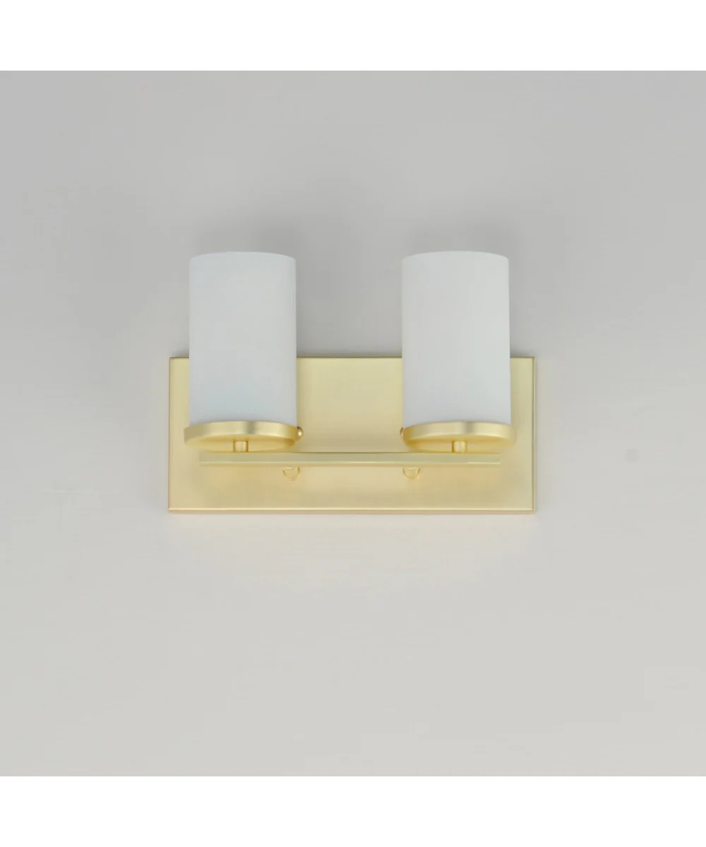 Lateral 2-Light Bath Vanity Satin Brass - Image 2