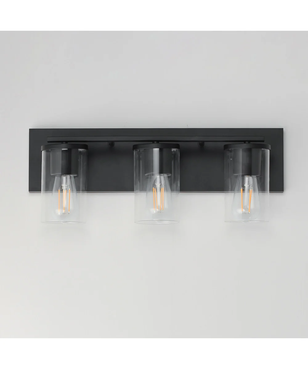 Lateral 3-Light Bath Vanity Black - Image 2