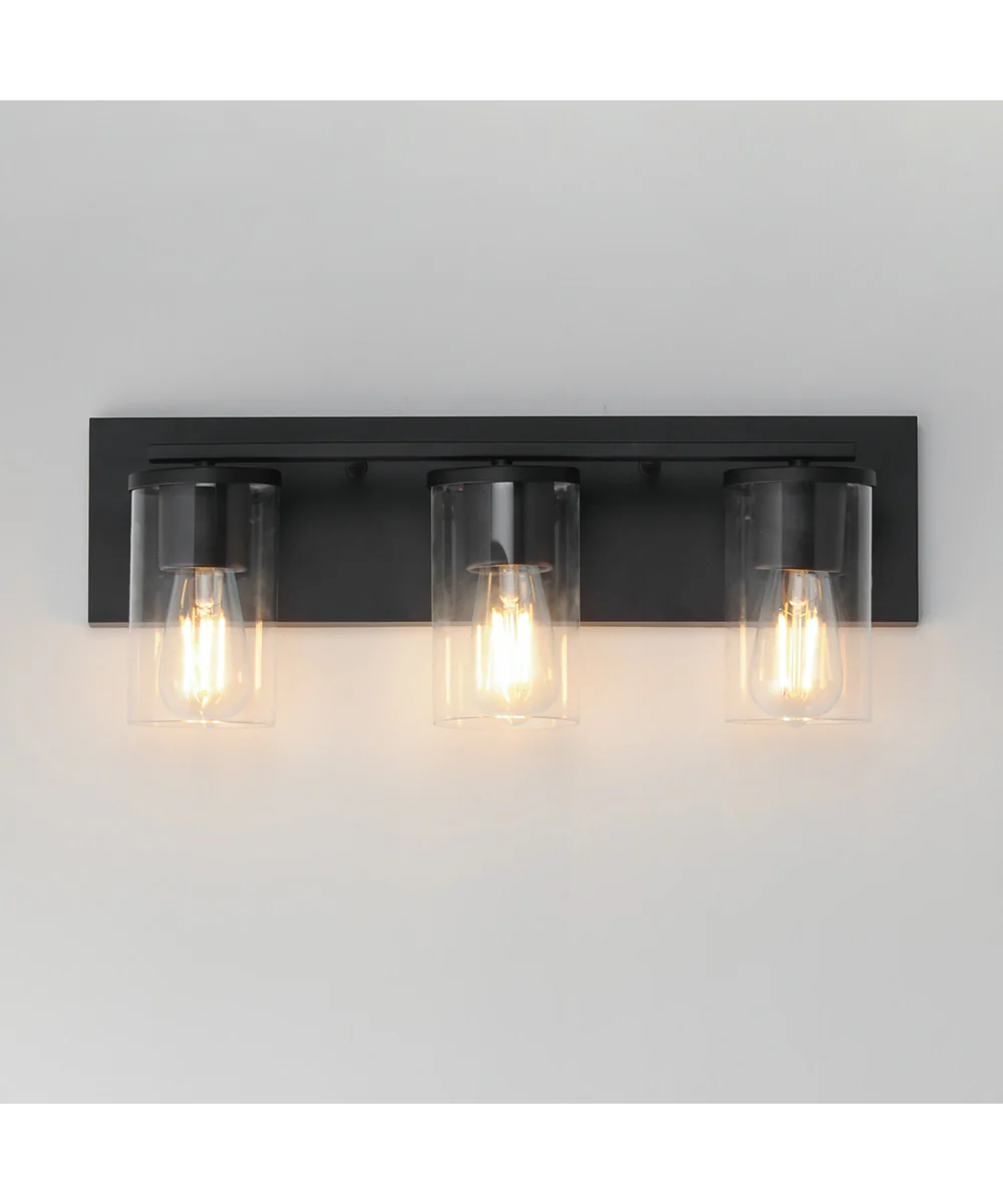 Lateral 3-Light Bath Vanity Black - Image 3