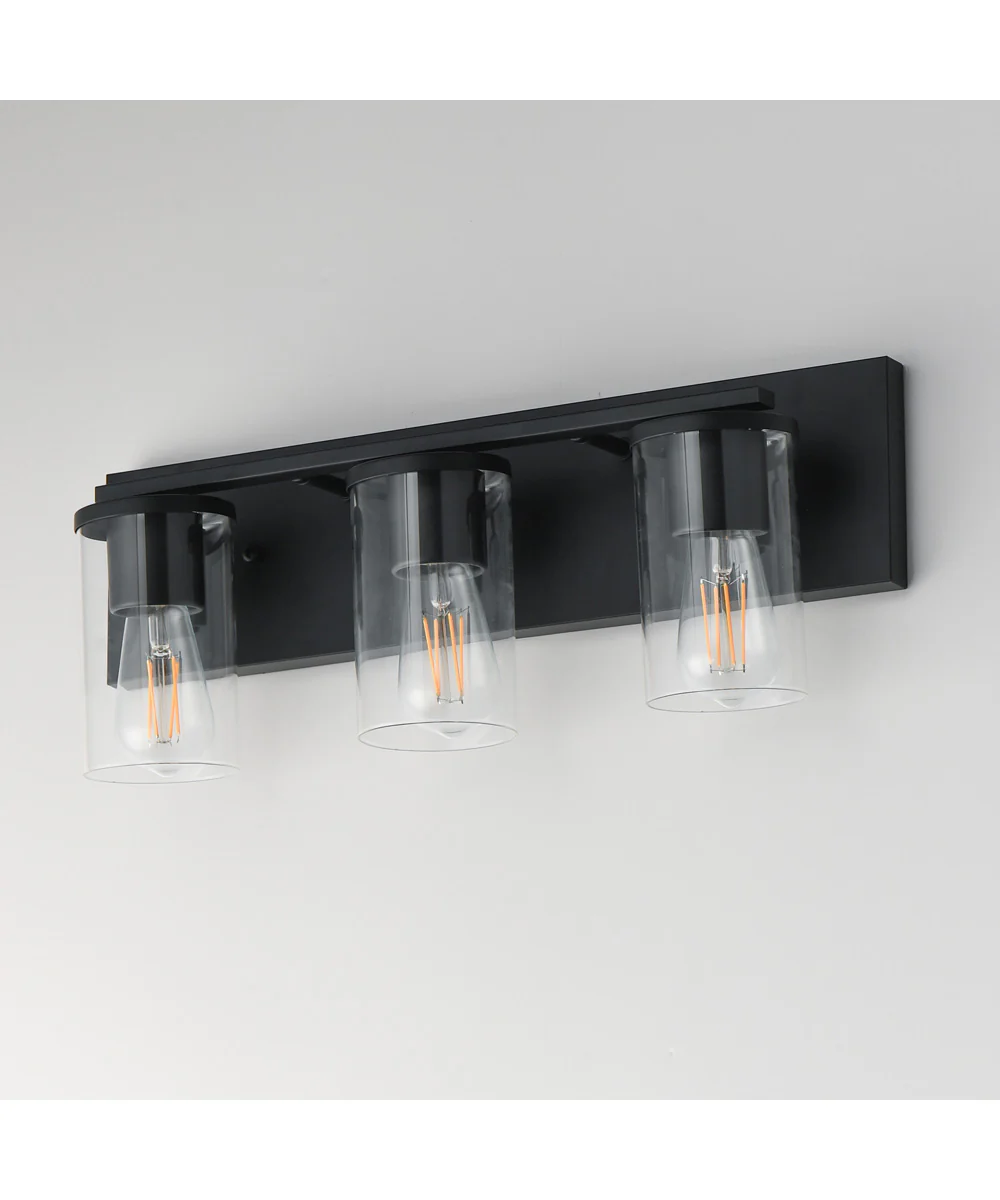 Lateral 3-Light Bath Vanity Black - Image 4