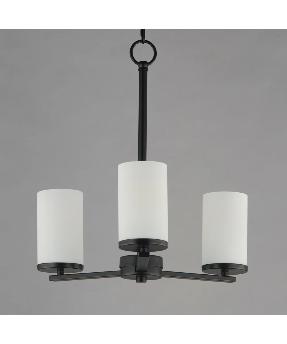 Lateral 3-Light Chandelier Black - Image 2