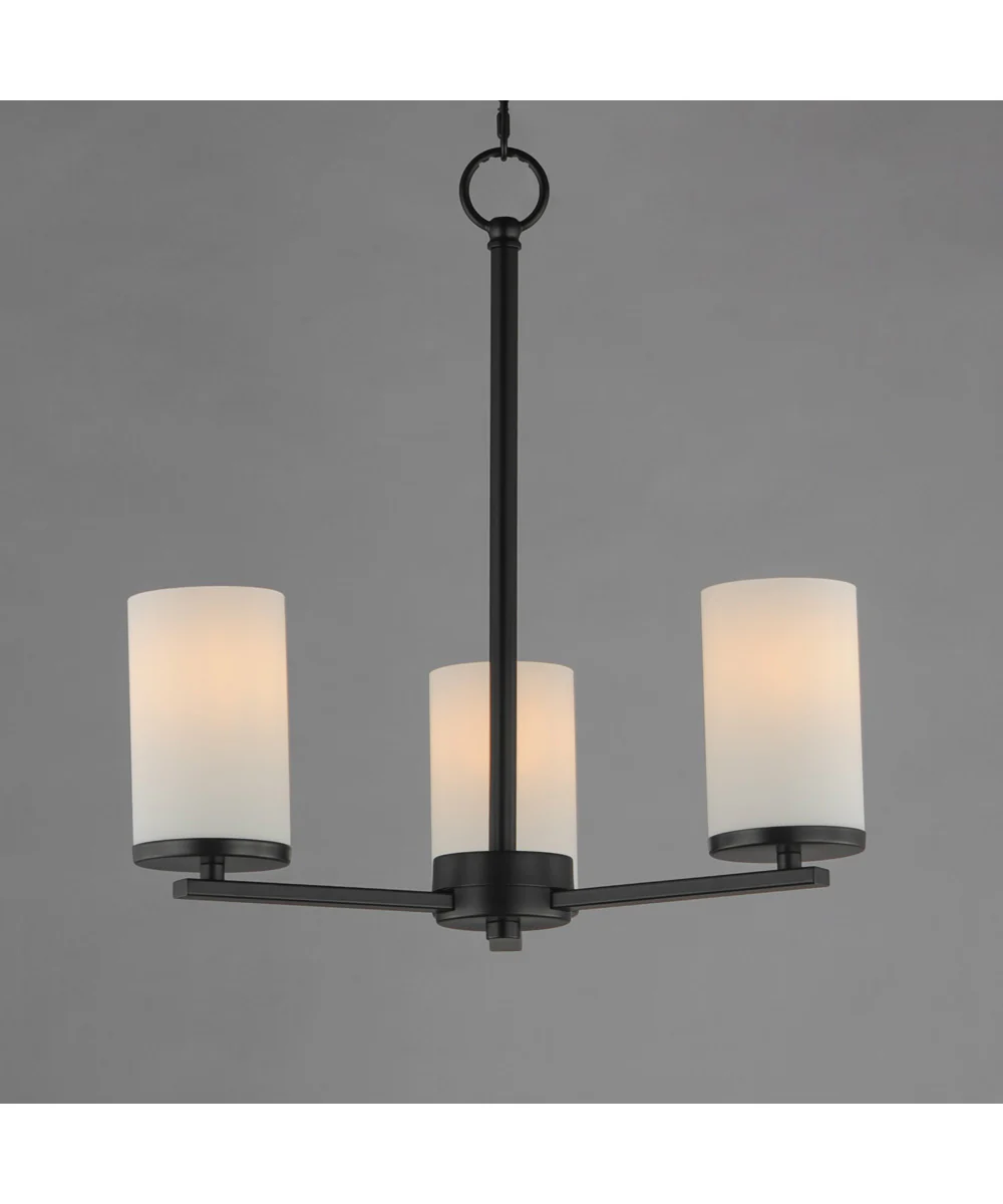 Lateral 3-Light Chandelier Black - Image 3