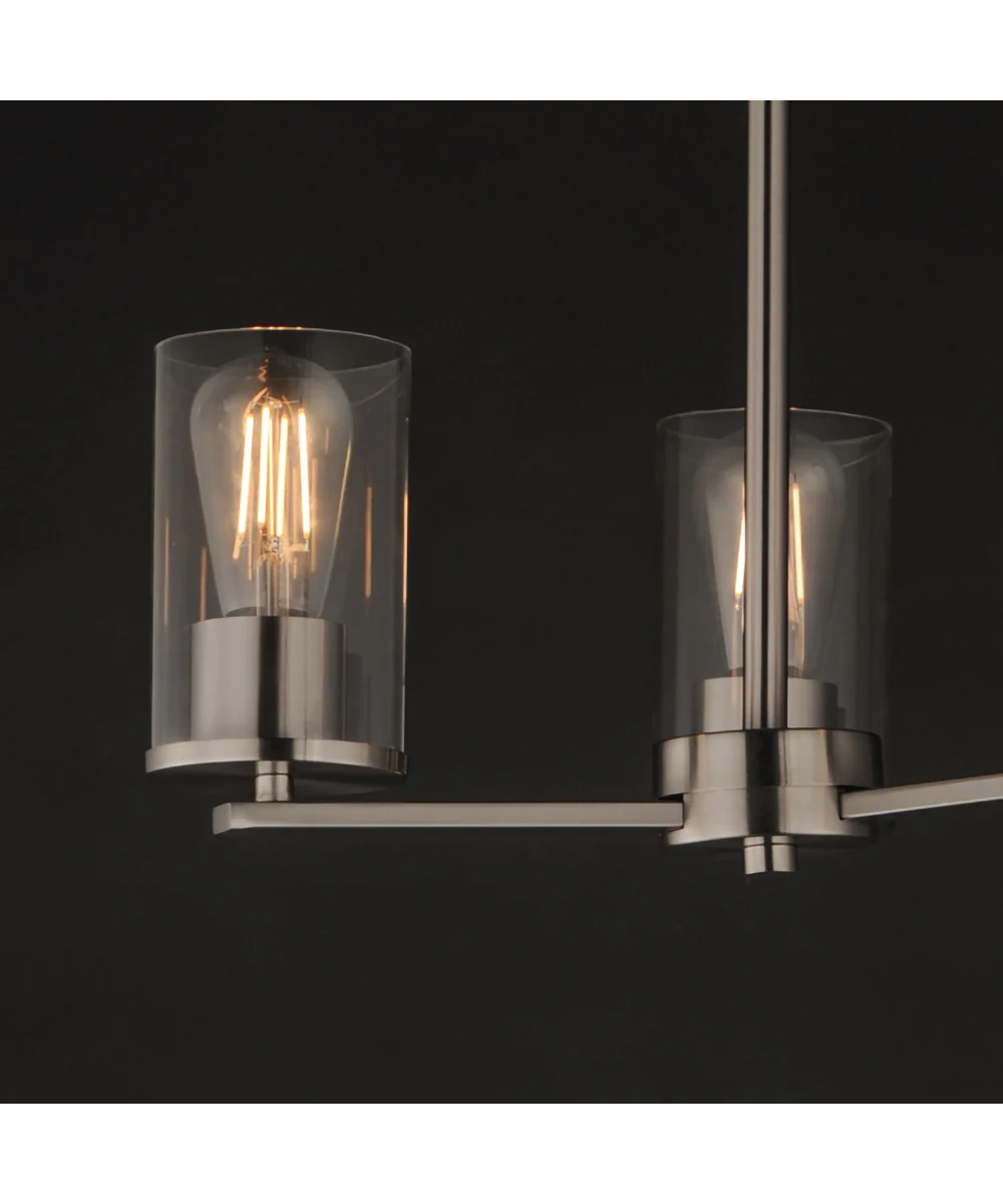 Lateral 3-Light Chandelier Satin Nickel - Image 4