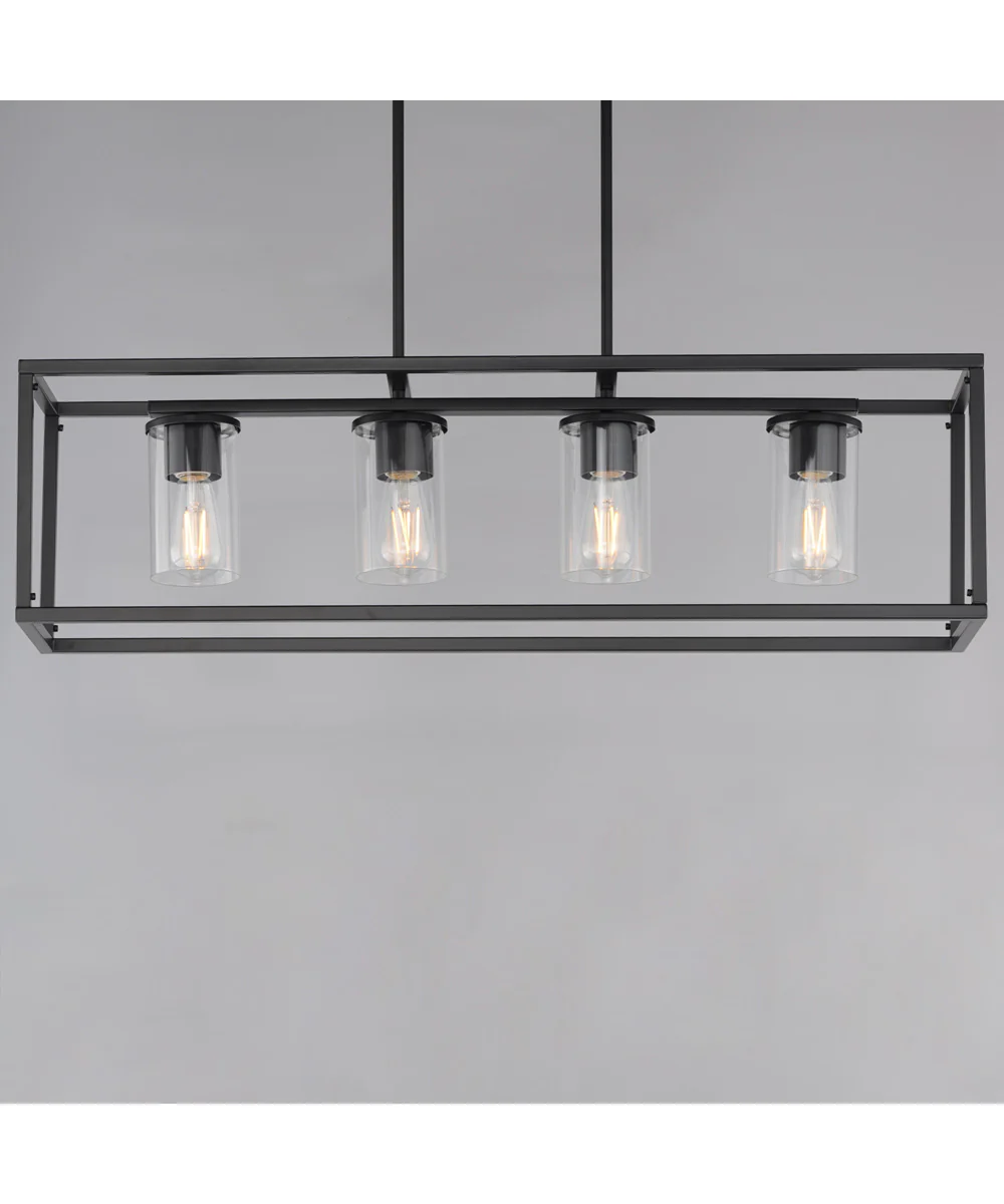 Lateral 4-Light Linear Pendant Black - Image 3