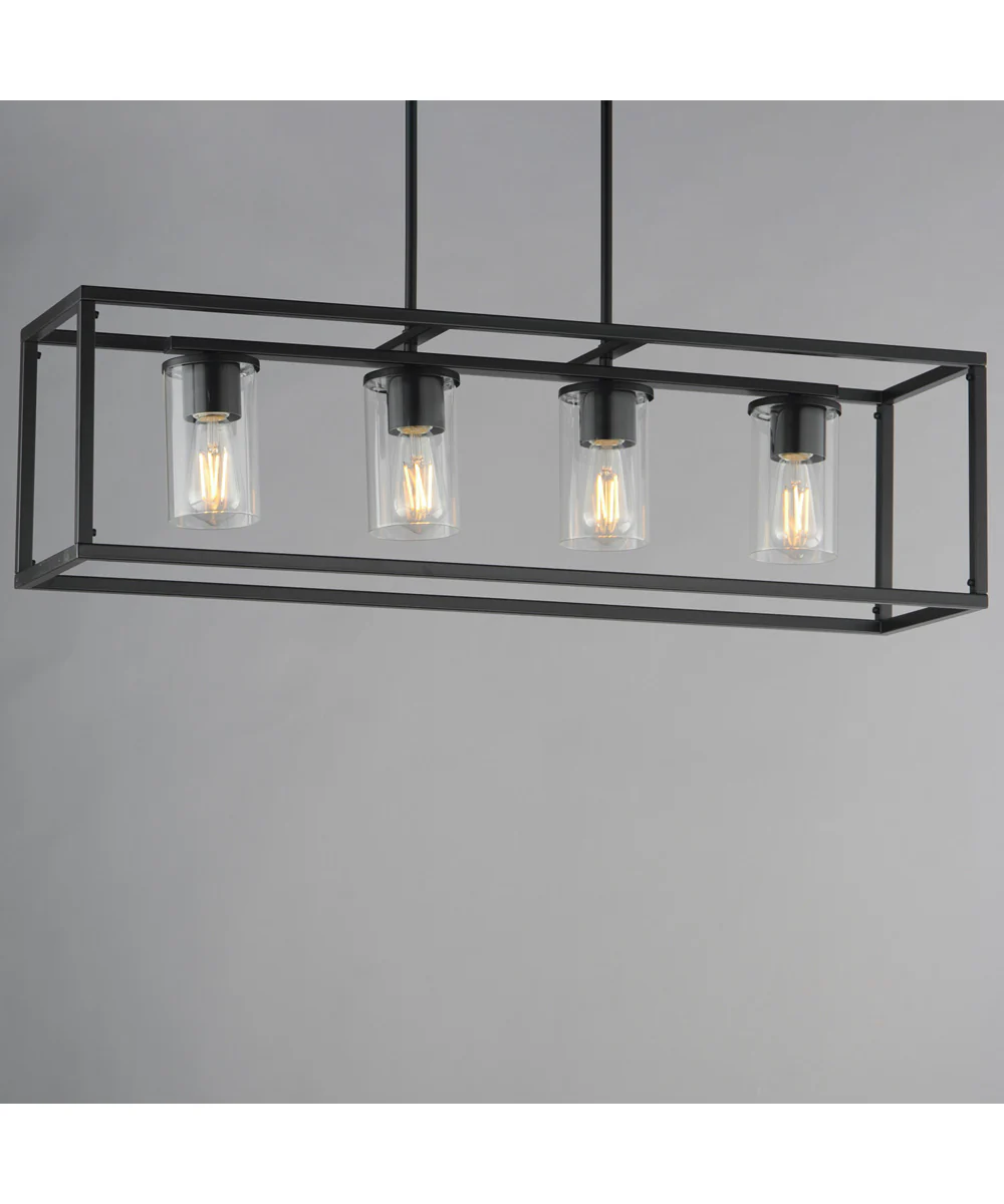 Lateral 4-Light Linear Pendant Black - Image 4