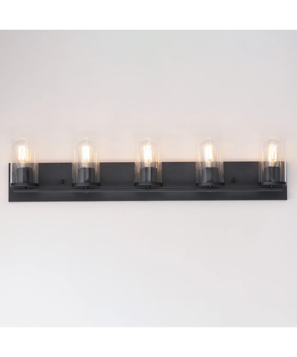 Lateral 5-Light Bath Vanity Black - Image 3