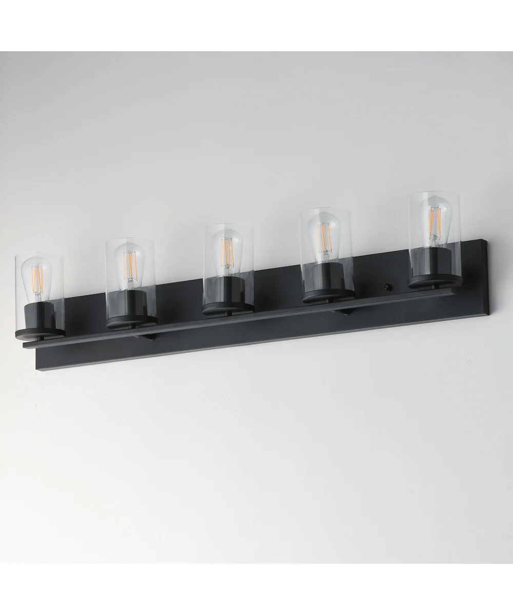 Lateral 5-Light Bath Vanity Black - Image 4