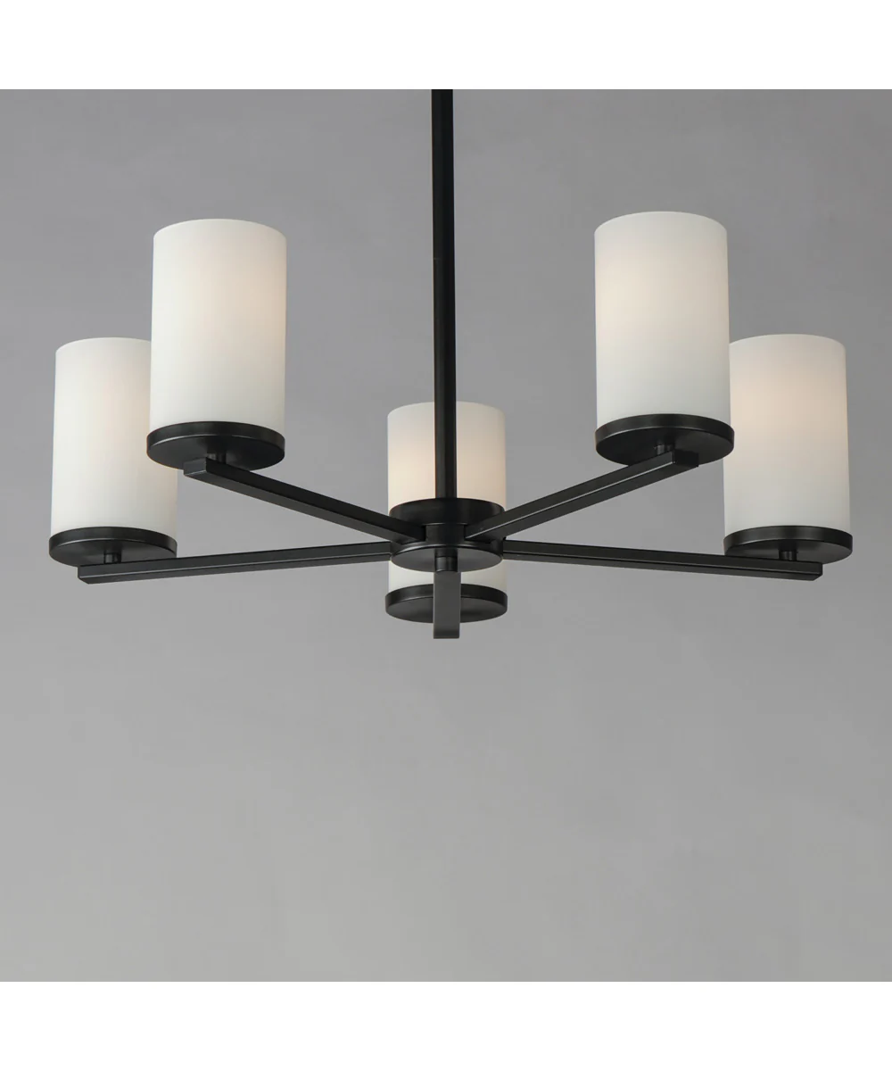 Lateral 5-Light Chandelier Black - Image 4