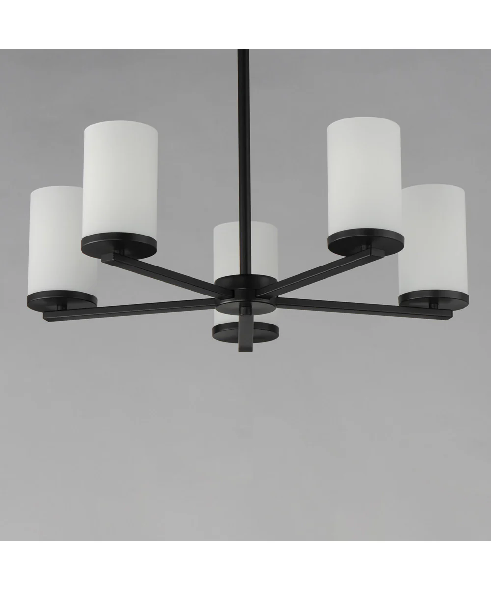Lateral 5-Light Chandelier Black - Image 5